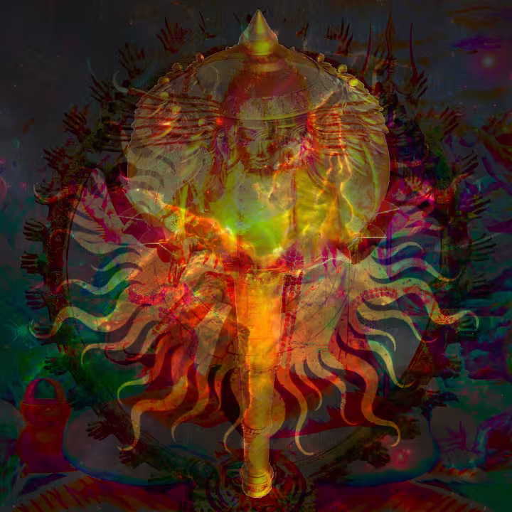 "The Ekasha Gada" PS Perkins 2025 (digital collage)